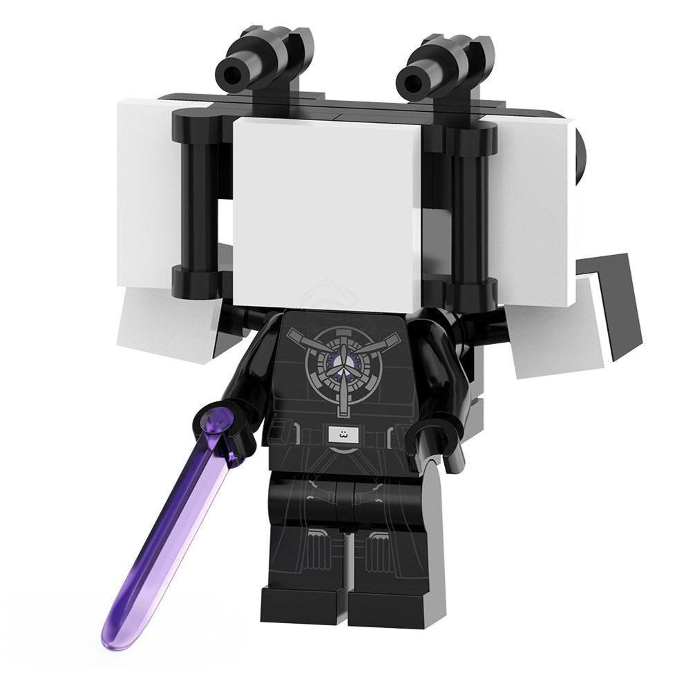 Upgraded Titan TV Man Skibidi Toilet Custom Minifigure1