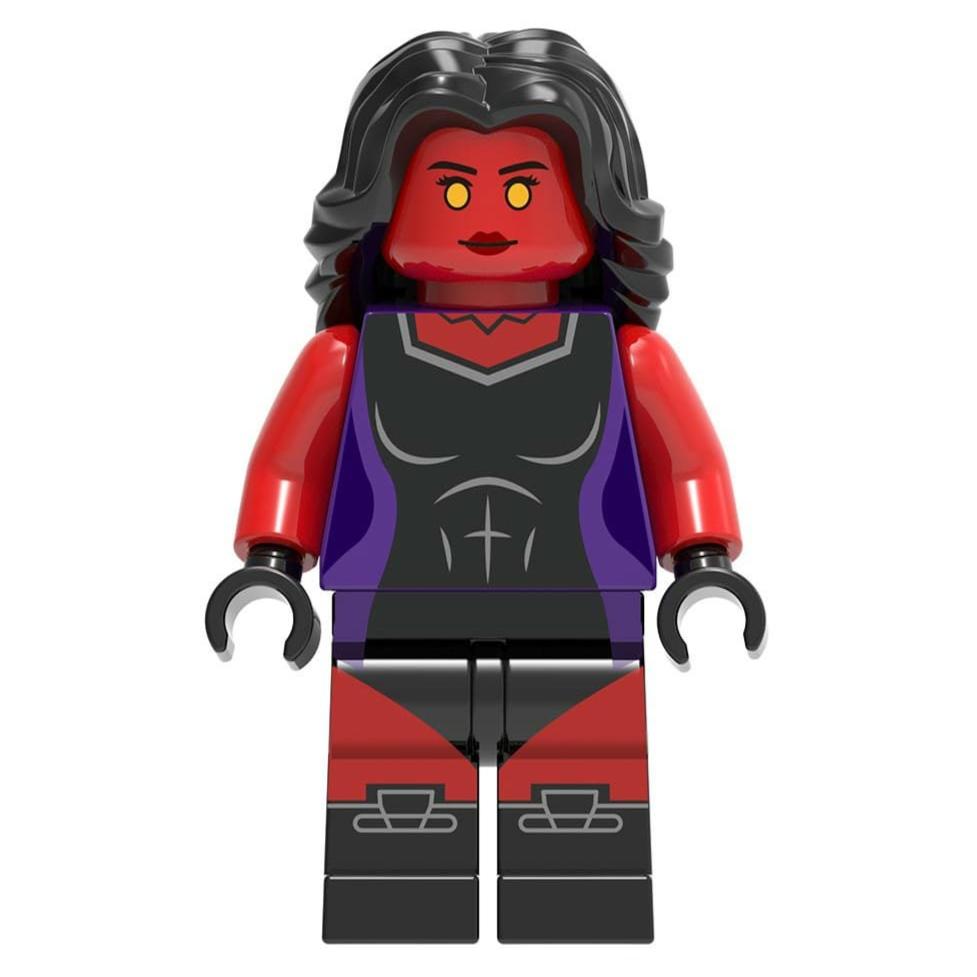 Red She-Hulk Custom Marvel Superhero Minifigure1