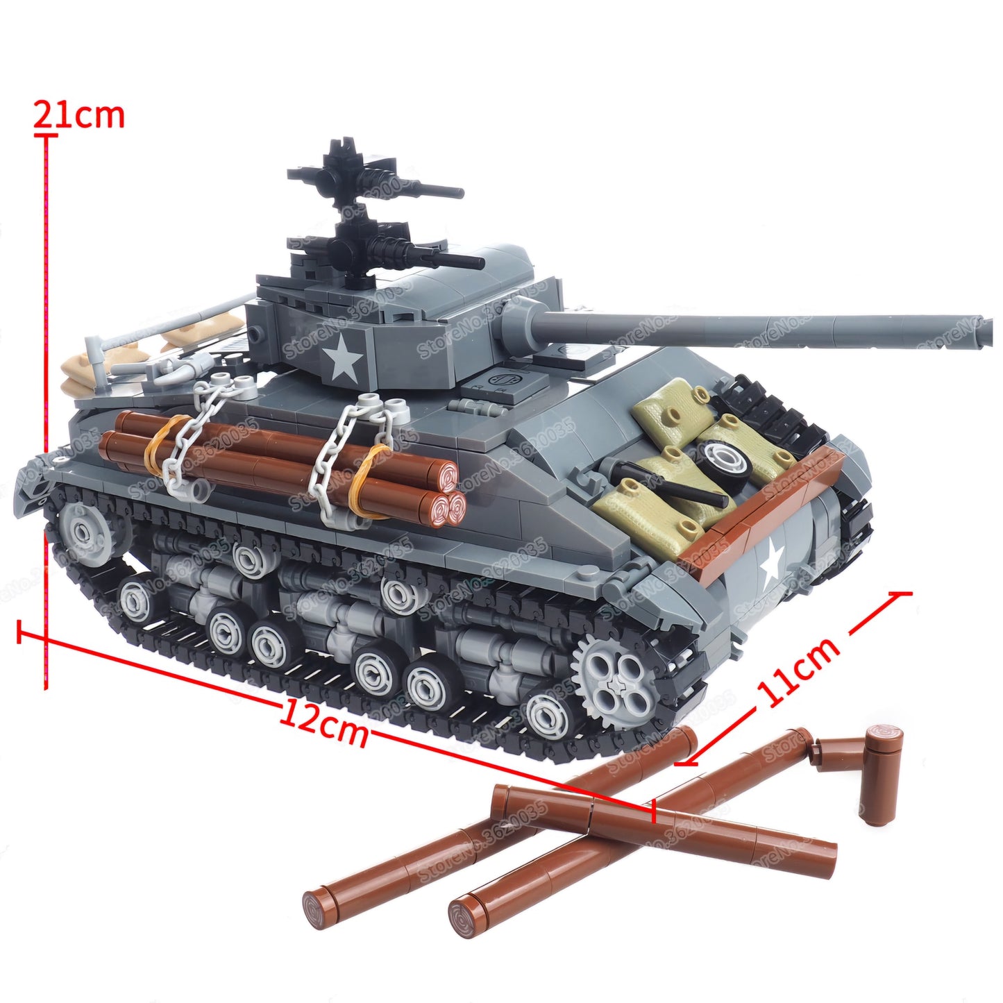 WW2 US Army M4A3E8 "Easy Eight" Tank3