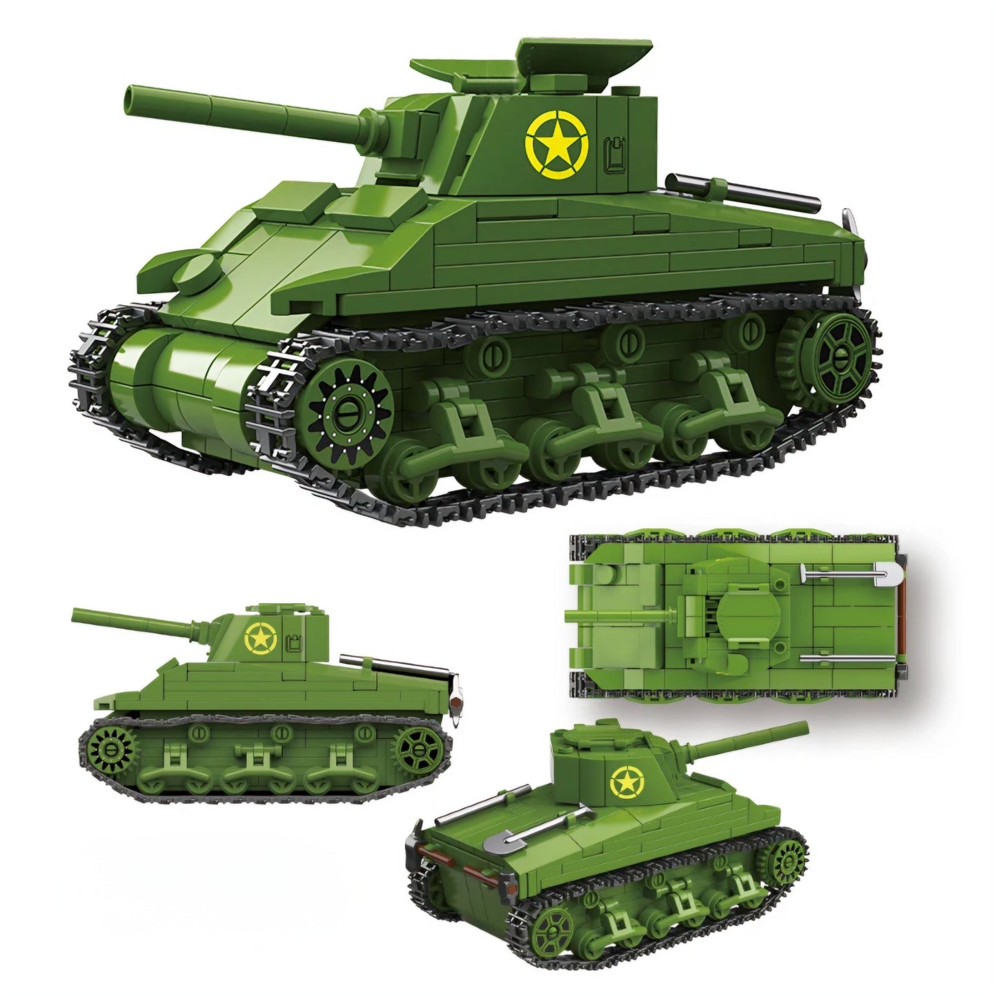 WW2 USA Army M4 Sherman Tank (Mini)4