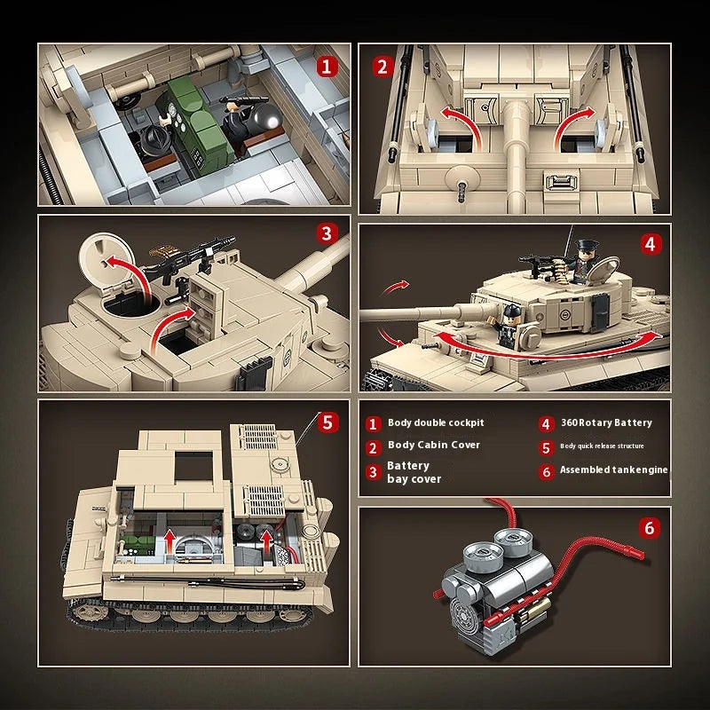 WW2 German Panzerkampfwagen Tiger Ausf.E (Sd.Kfz.181) Late Production Model4