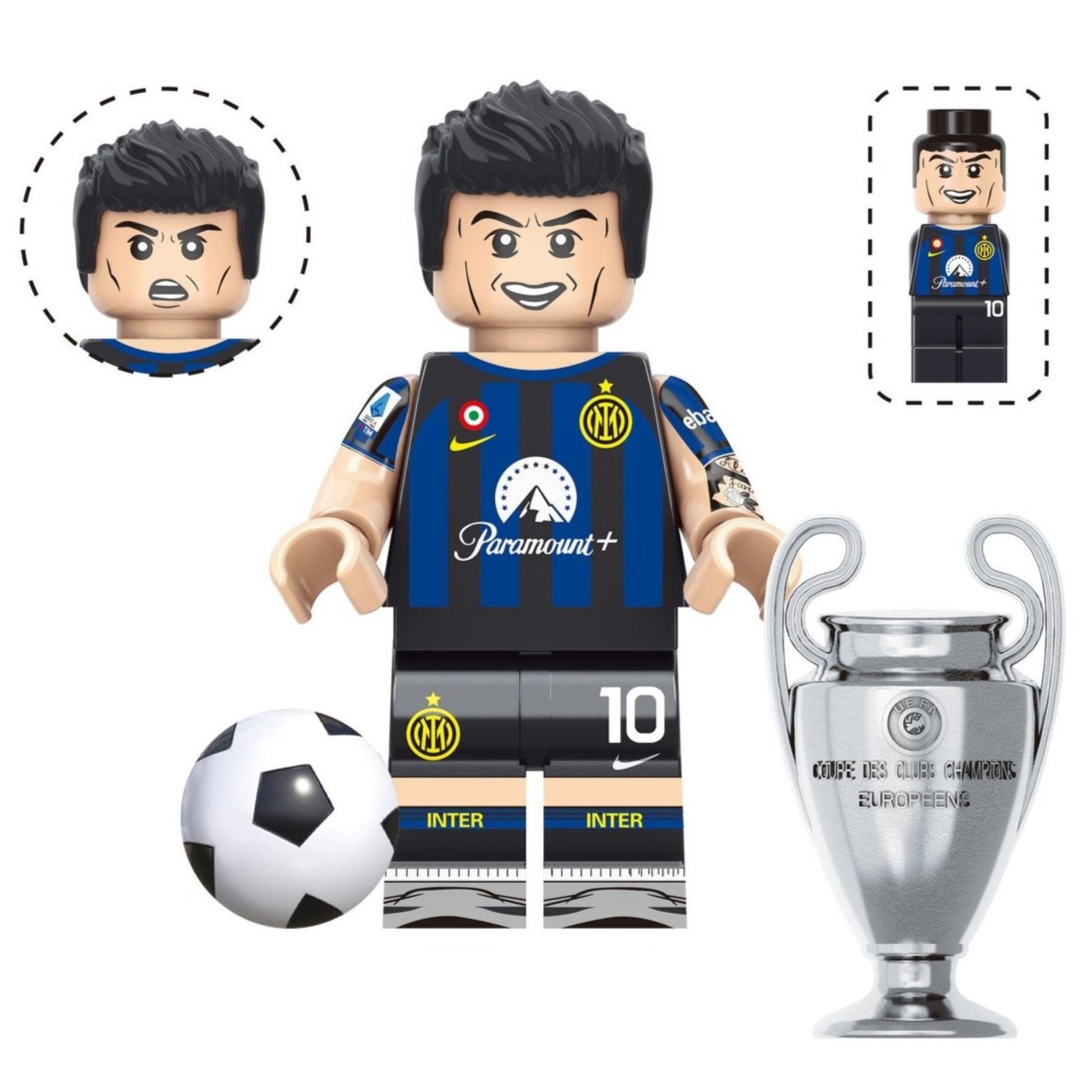 Lautaro Martinez (Inter Milan) Custom Football Player Minifigure1