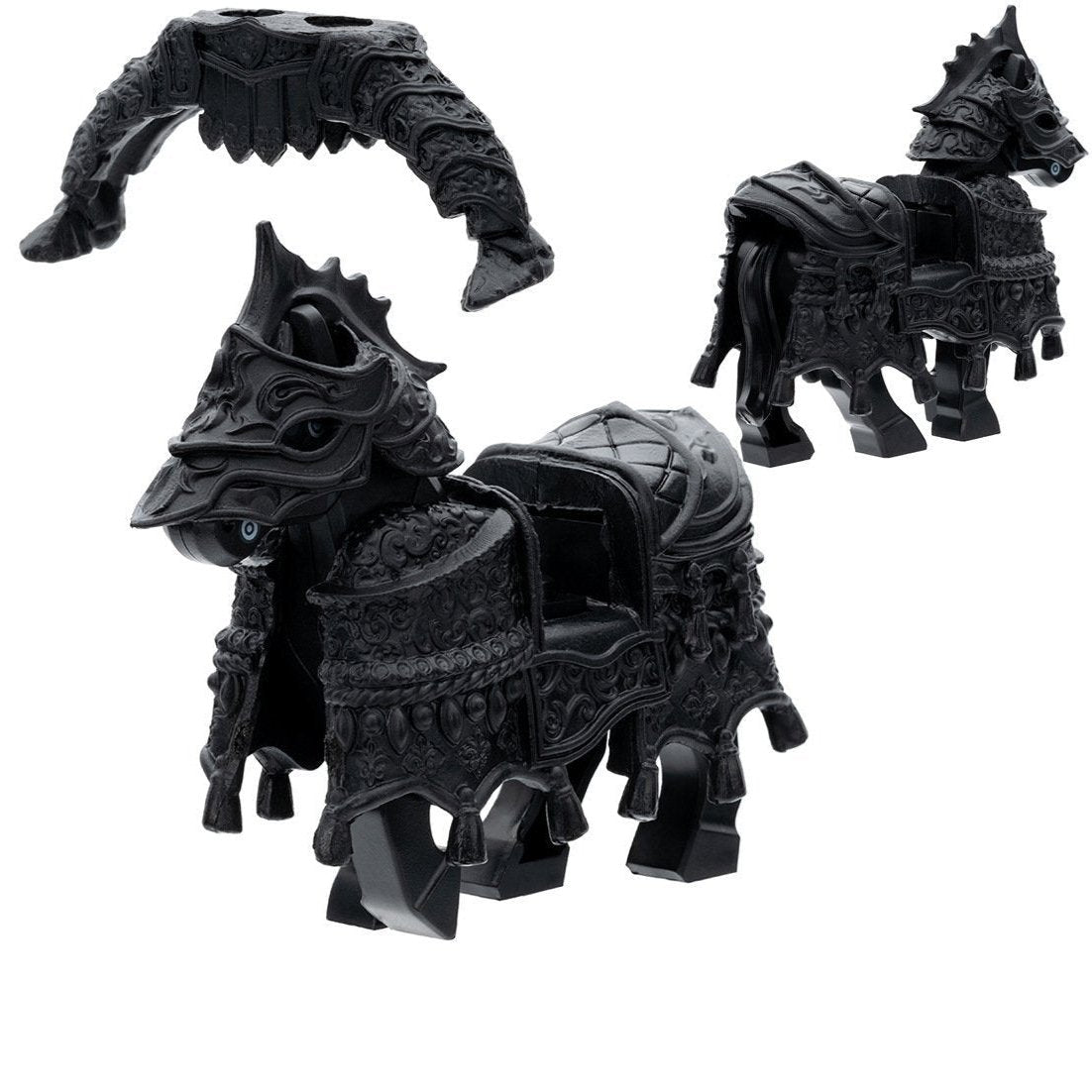 Medieval Heavily Armored Warhorse Custom Minifigure1