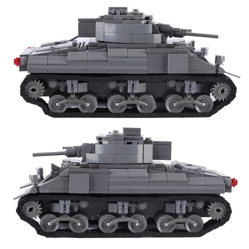 WW2 USA M4 Sherman Medium Tank Custom Military MOC3