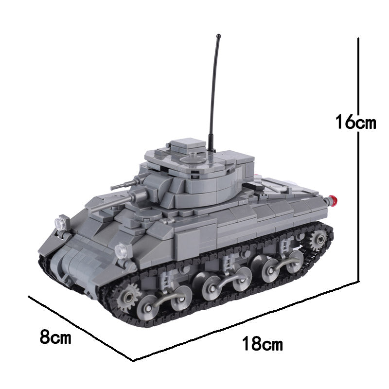 WW2 USA M4 Sherman Medium Tank Custom Military MOC4