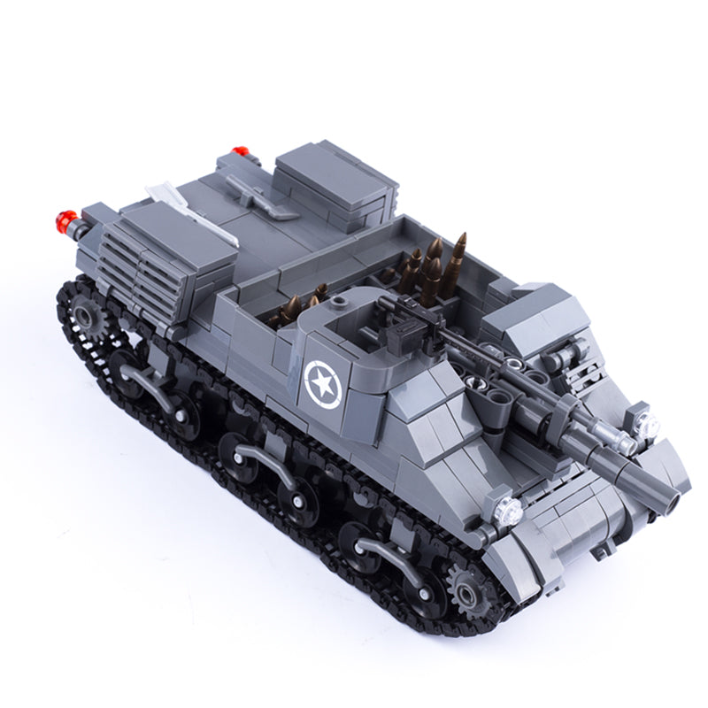 WW2 USA M7 Priest Tank Custom Military MOC10