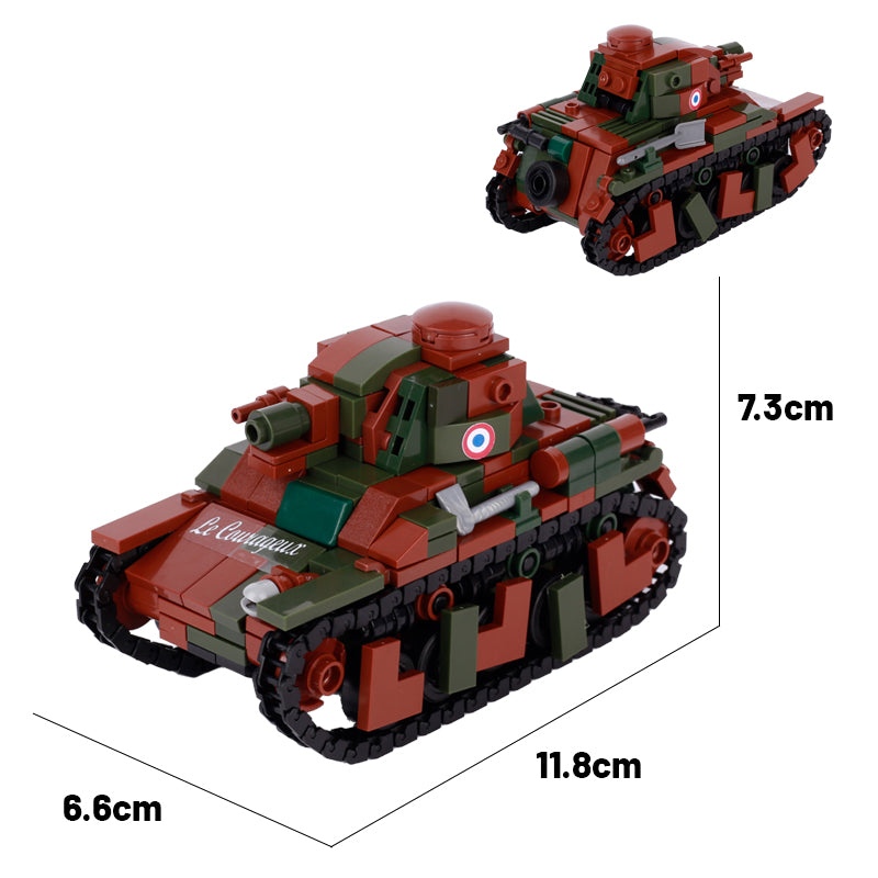Renault R35 French Infantry Tank Custom Military MOC4