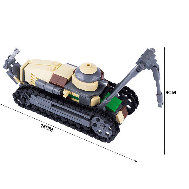 Renault FT-17 Light Engineering Tank Custom Military MOC4