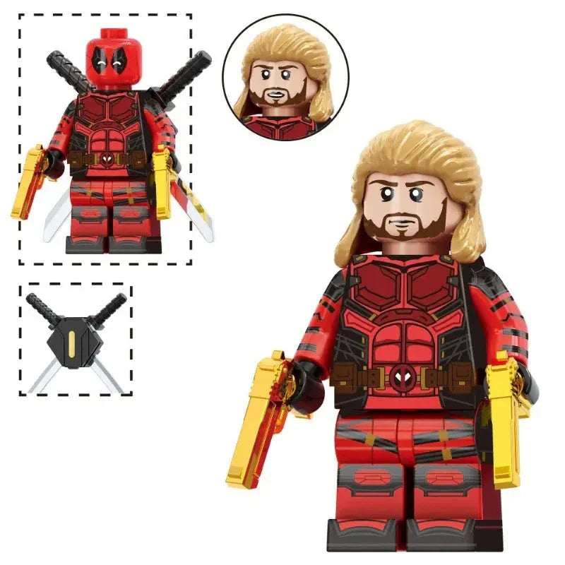 Nicepool Deadpool Custom Marvel Superhero Minifigure1