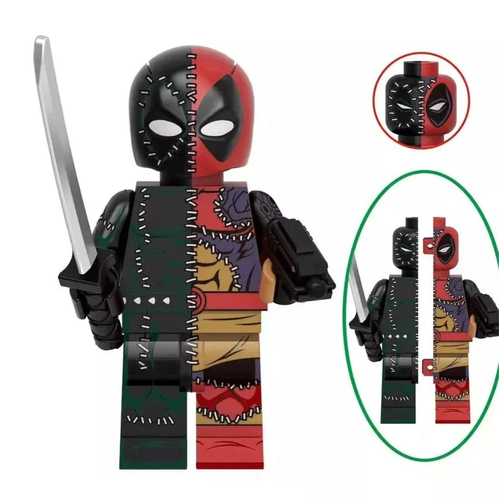 Evil Deadpool Custom Marvel Superhero Minifigure2