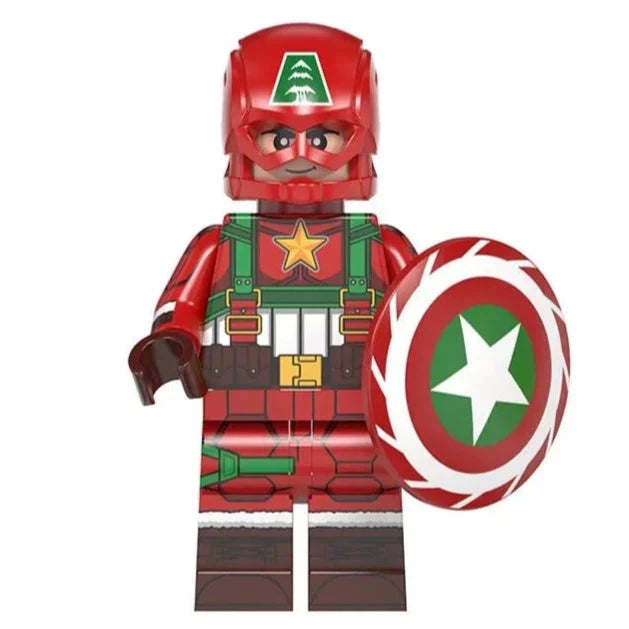 Santa Iron Man Christmas Special Custom Marvel Superhero Minifigure1