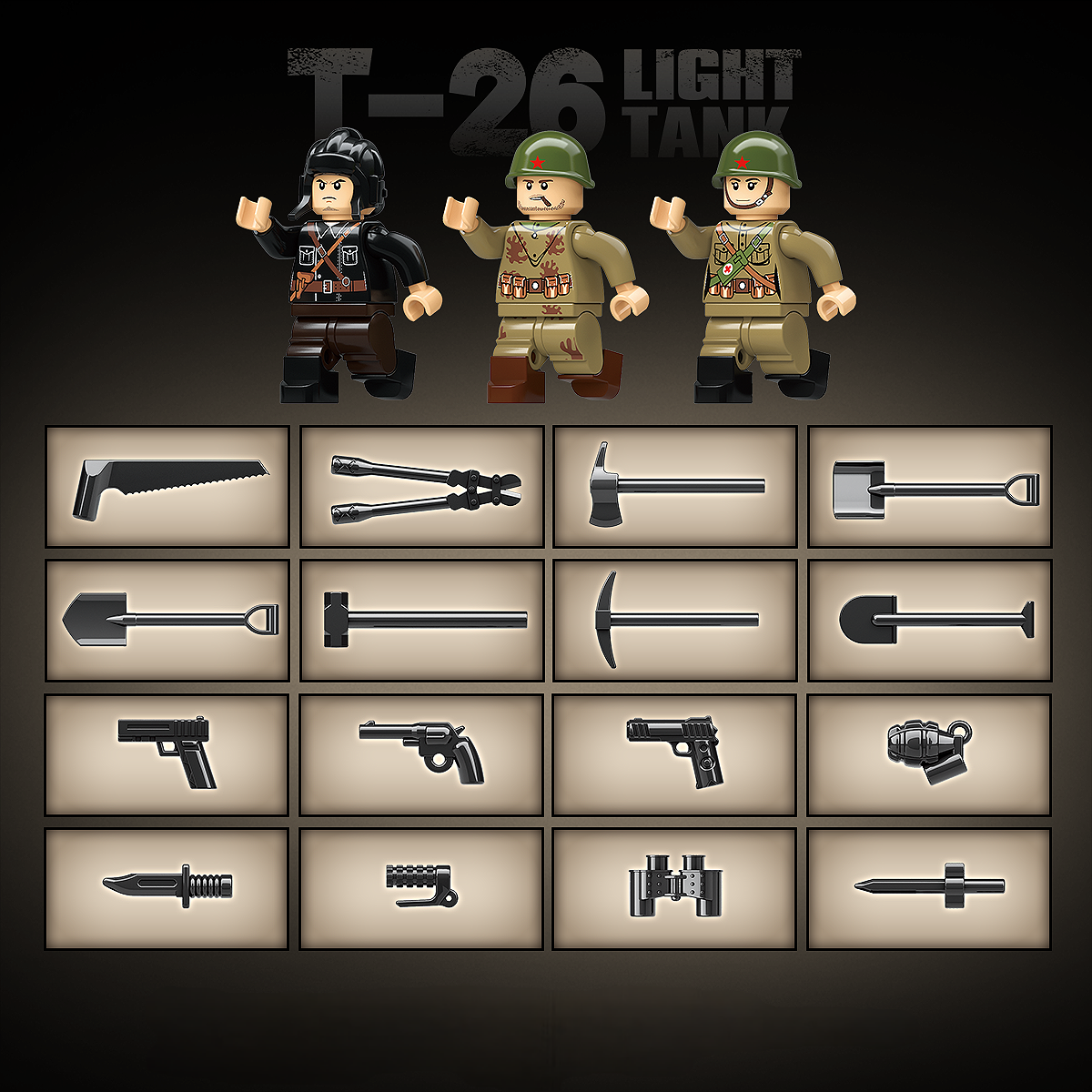 WW2 Soviet Army T-26 Light Tank5