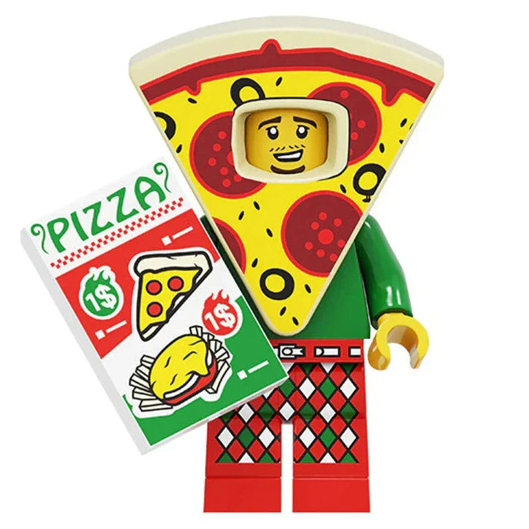 Pizza Costume Guy Custom Minifigure1