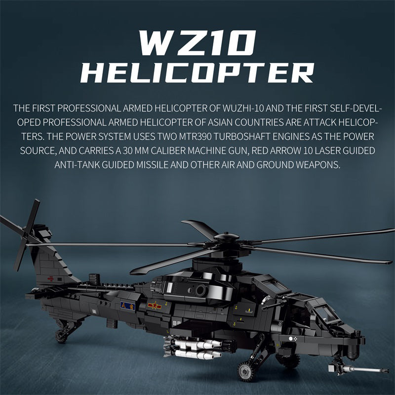 Changhe WZ-10 Attack Helicopter Building Set5