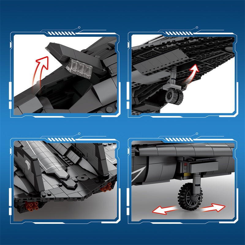 SR-72 Darkstar Reconnaissance Aircraft Building Set5