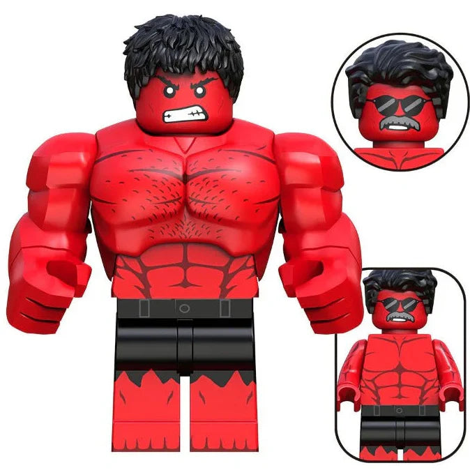 Red Hulk (Brave New World) Custom Marvel Superhero Minifigure1