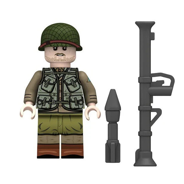 Bazuca World War II U.S. Army Rangers Custom Minifigure1