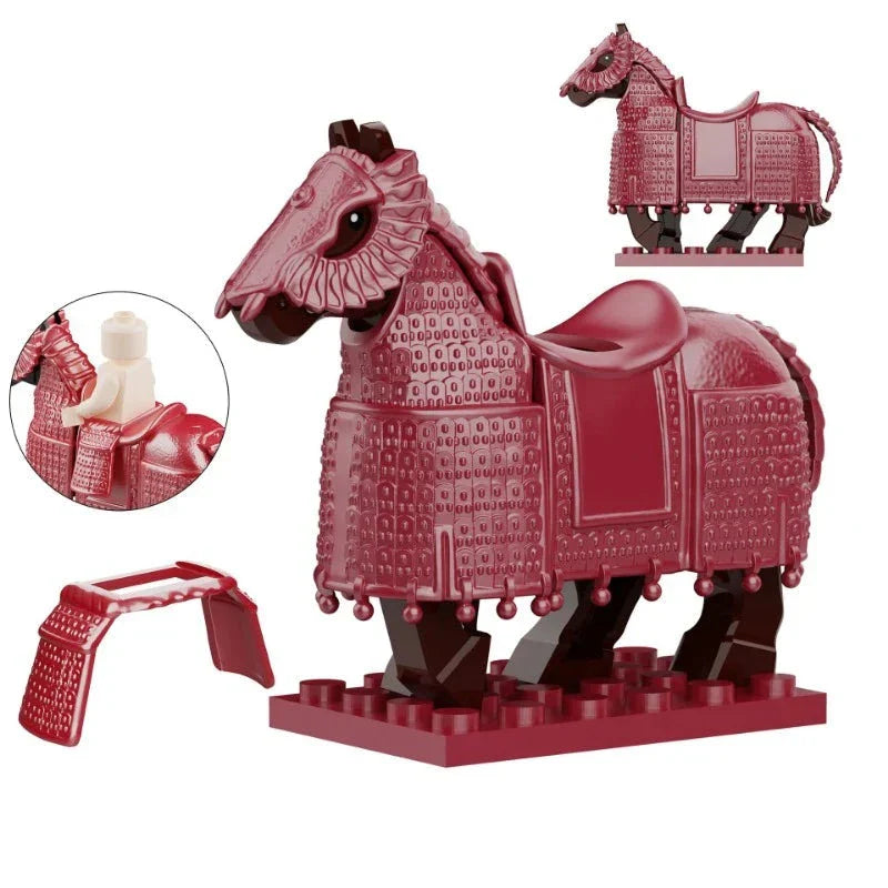 Medieval Tiefutu Armoured Warhorse Custom Minifigure1