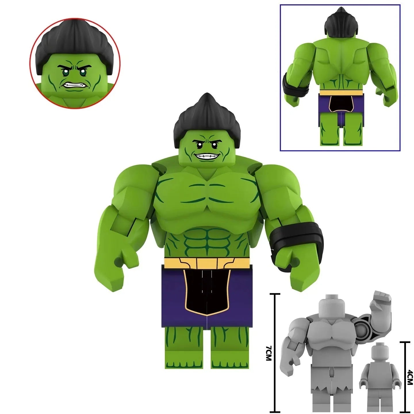 Hulk (Amadeus Cho) Custom Marvel Superhero Large Minifigure1