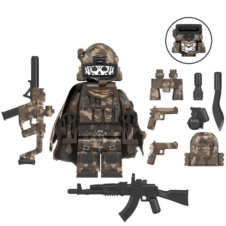 Commander Soldier Custom Military Minifigure1