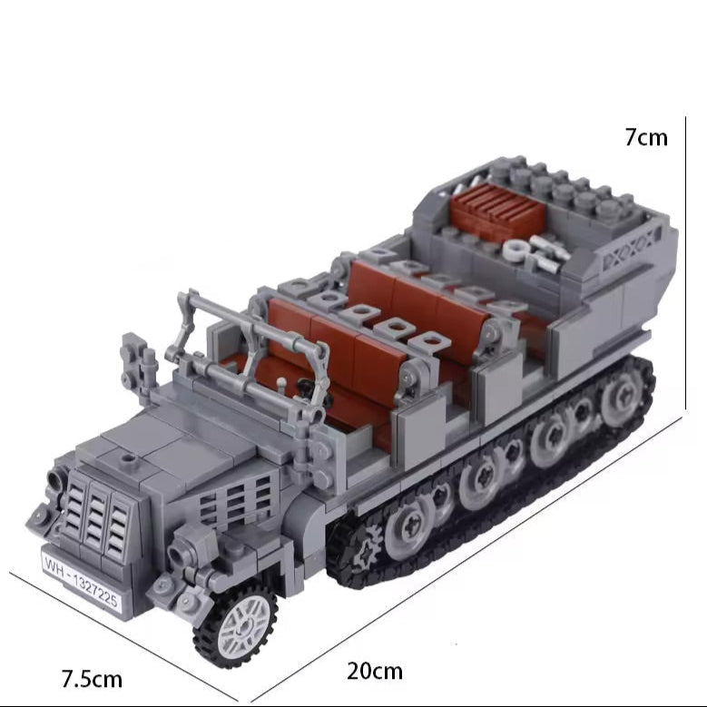 WW2 German Sd.Kfz. 7 Army Transport Custom Military MOC5