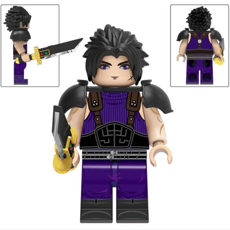 Zack Fair from Final Fantasy VII Custom Minifigure1