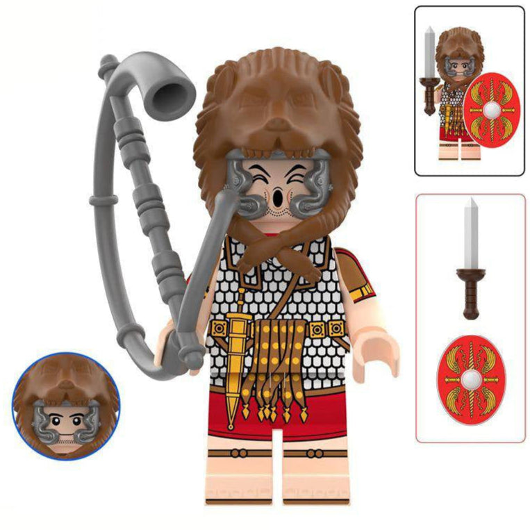 Roman Trumpeter (Lion) Custom Roman Empire Minifigure