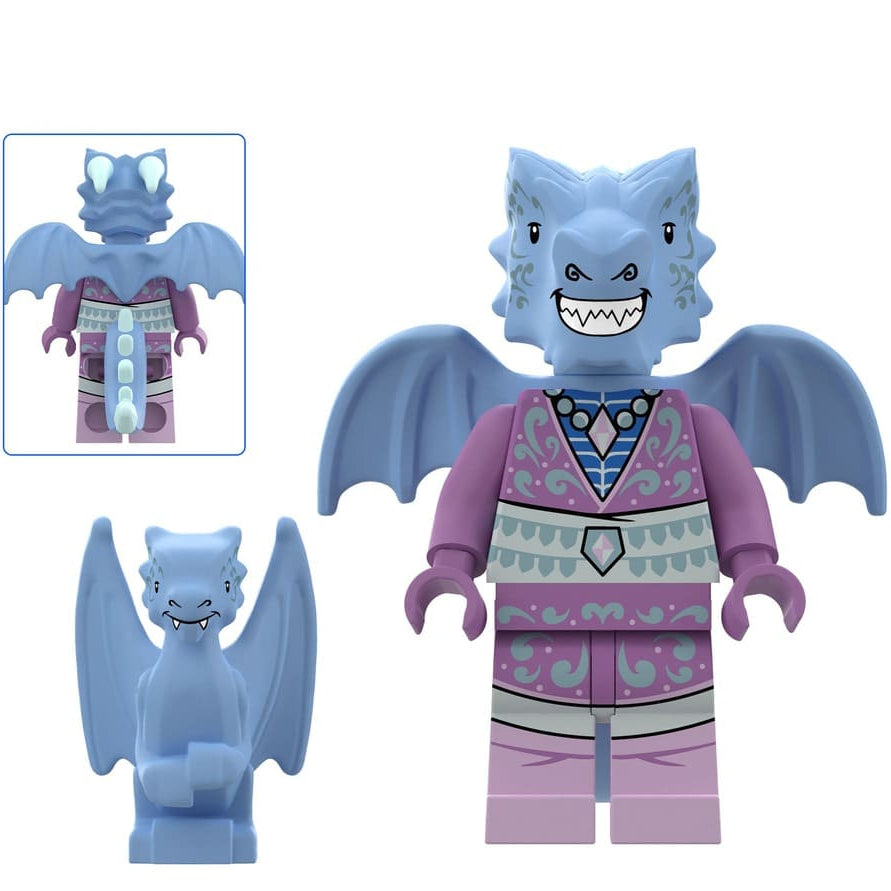 Bule Dragon Night Custom Dungeons and Dragons Minifigure1