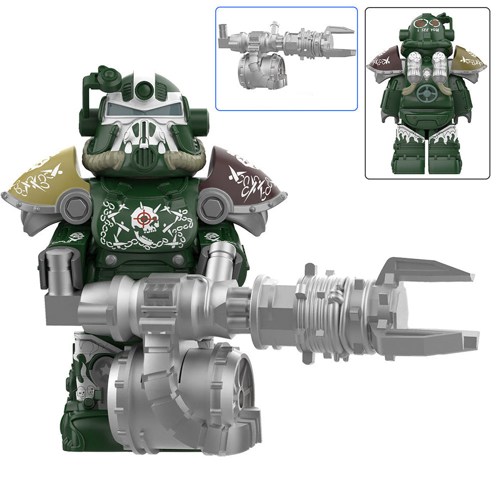 T-51 Power Armor (Gunner Captain) Custom Fallout Minifigure1