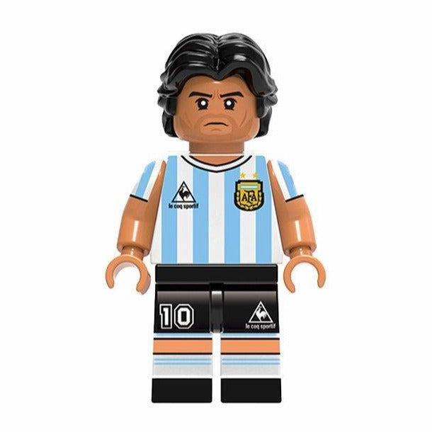 Diego Maradona Custom Minifigure Football Legend1