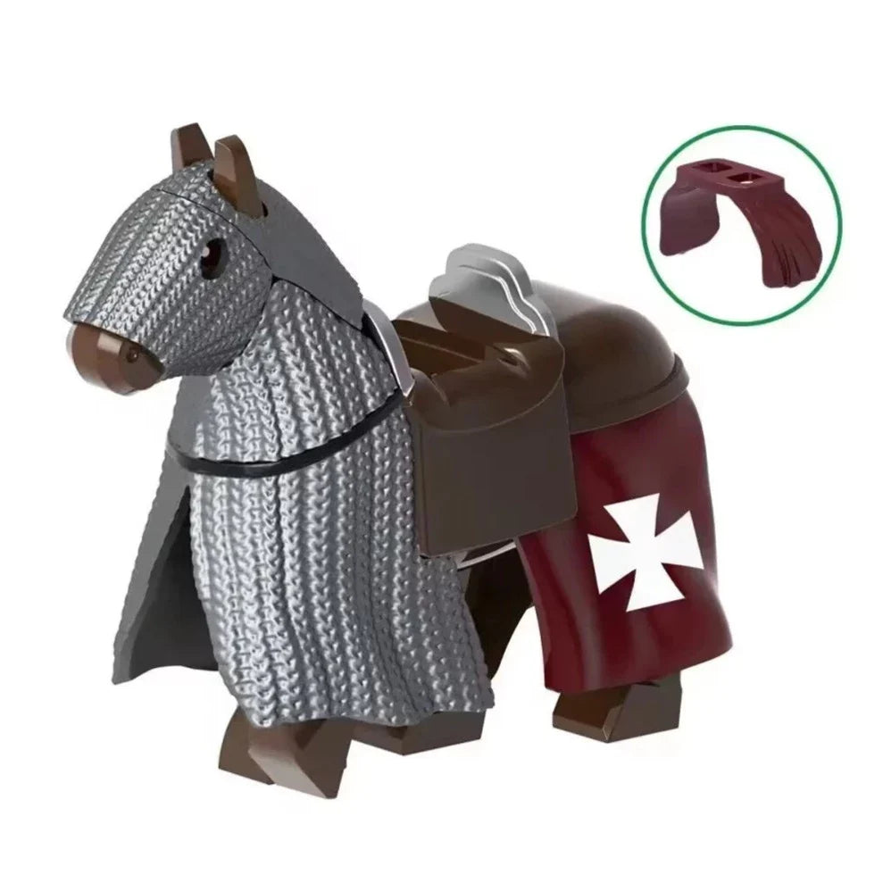 Knight of Tripoli Armored Warhorse Custom Crusade Minifigure1