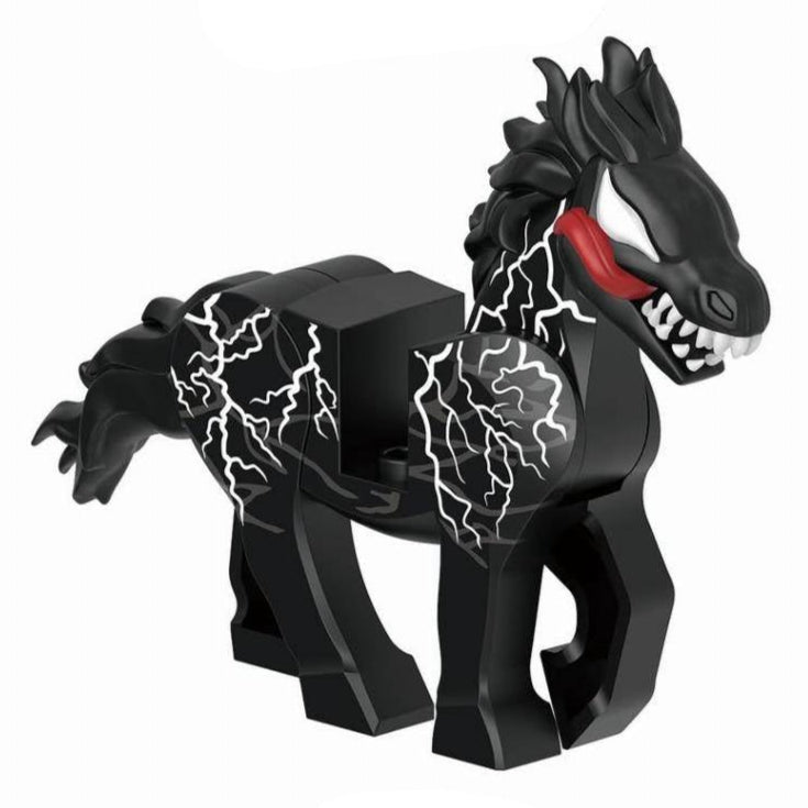 Venomized Horse (Venom) Custom Marvel Superhero Minifigure1
