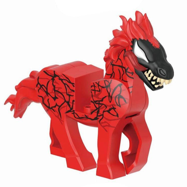 Carnage Horse (Venom) Custom Marvel Superhero Minifigure1