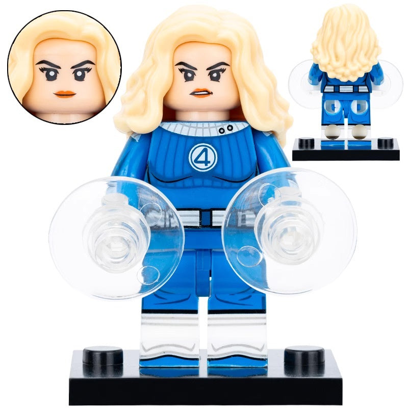 Invisible Woman (Fantastic Four) Custom Marvel Superhero Minifigure1