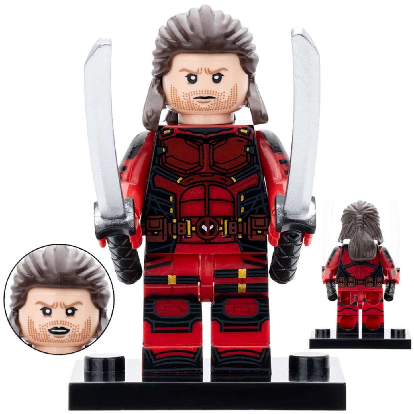 Nicepool Deadpool Custom Marvel Superhero Minifigure1