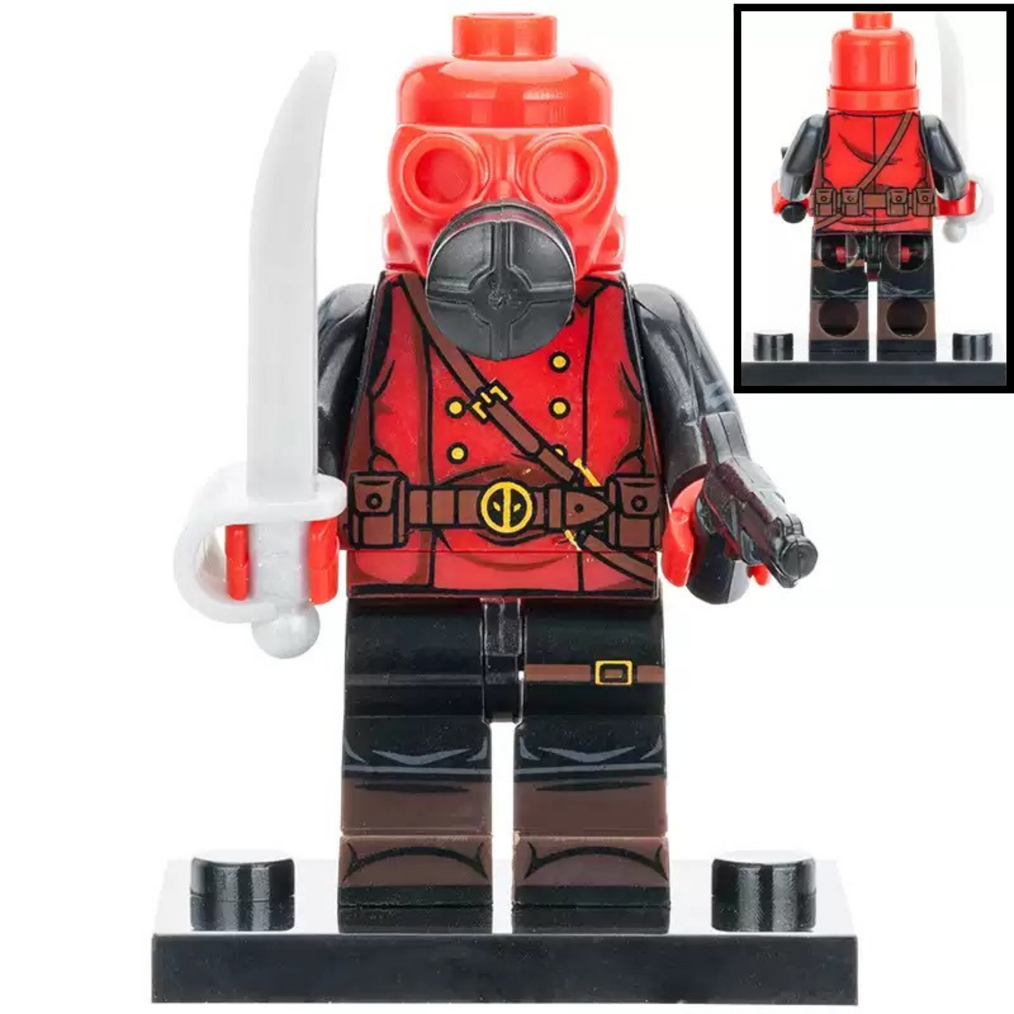 Golden Age Deadpool Custom Marvel Superhero Minifigure1