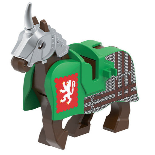 Sir Thomas Grey of Heaton Medieval Knight Warhorse Custom Minifigure1