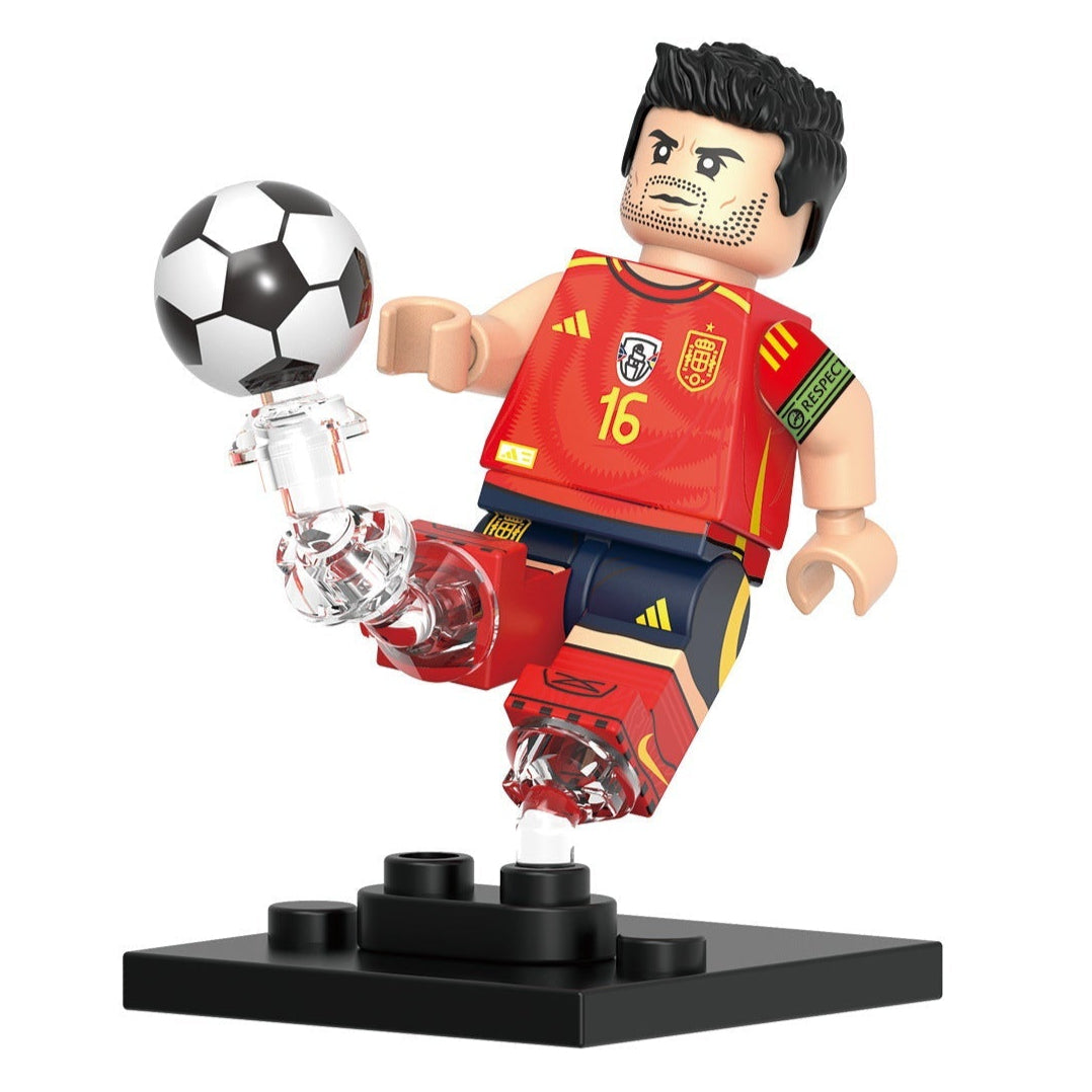 Rodri (Spain) Custom Football Player Minifigure1