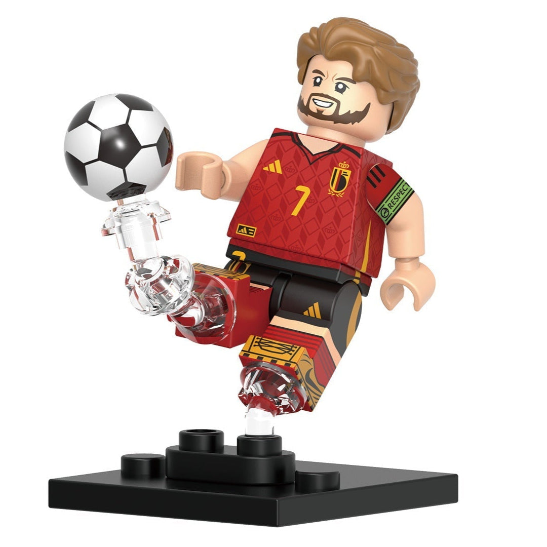 Kevin De Bruyne (Belgium) Custom Football Player Minifigure1