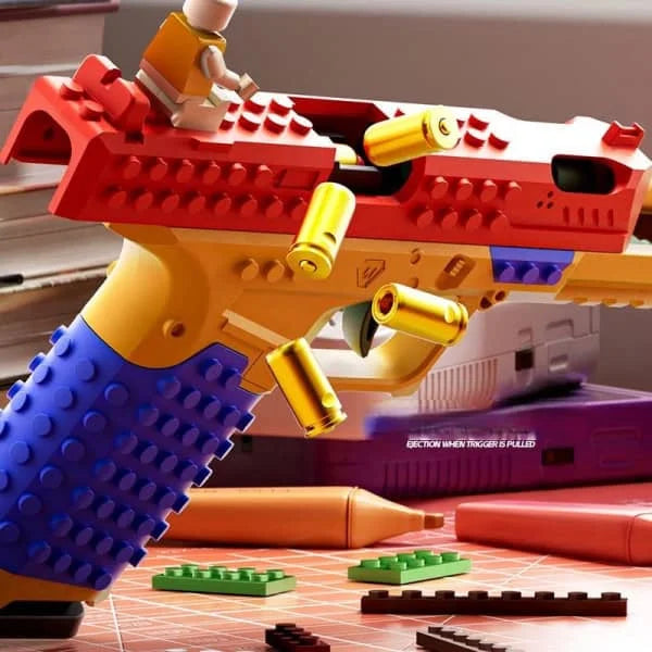 Glock-Style Soft Bullet Toy Gun – DIY Build & Shell Ejection