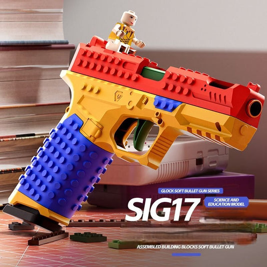 Glock-Style Soft Bullet Toy Gun – DIY Build & Shell Ejection