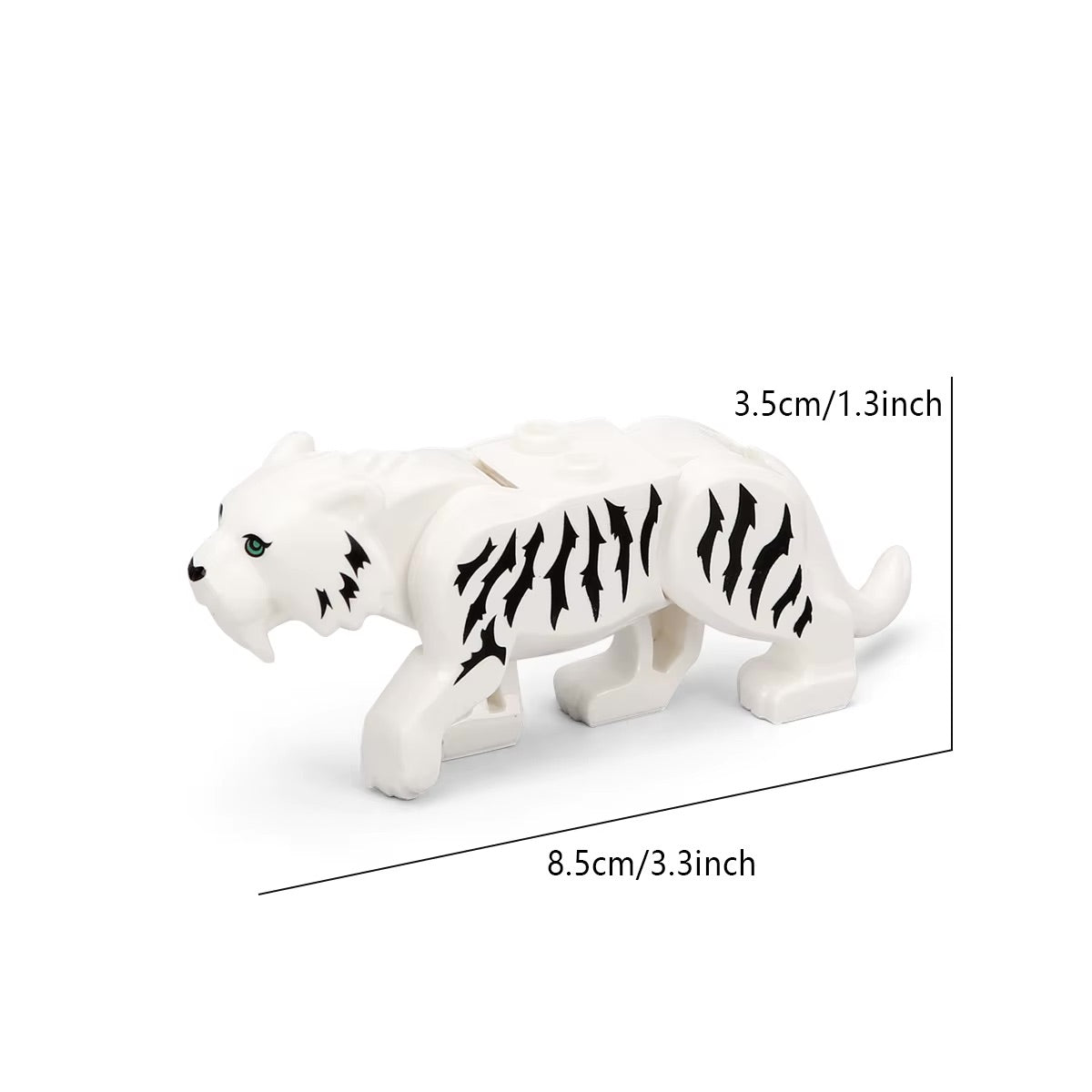 Saber Tooth Tiger Custom Animal Minifigure2