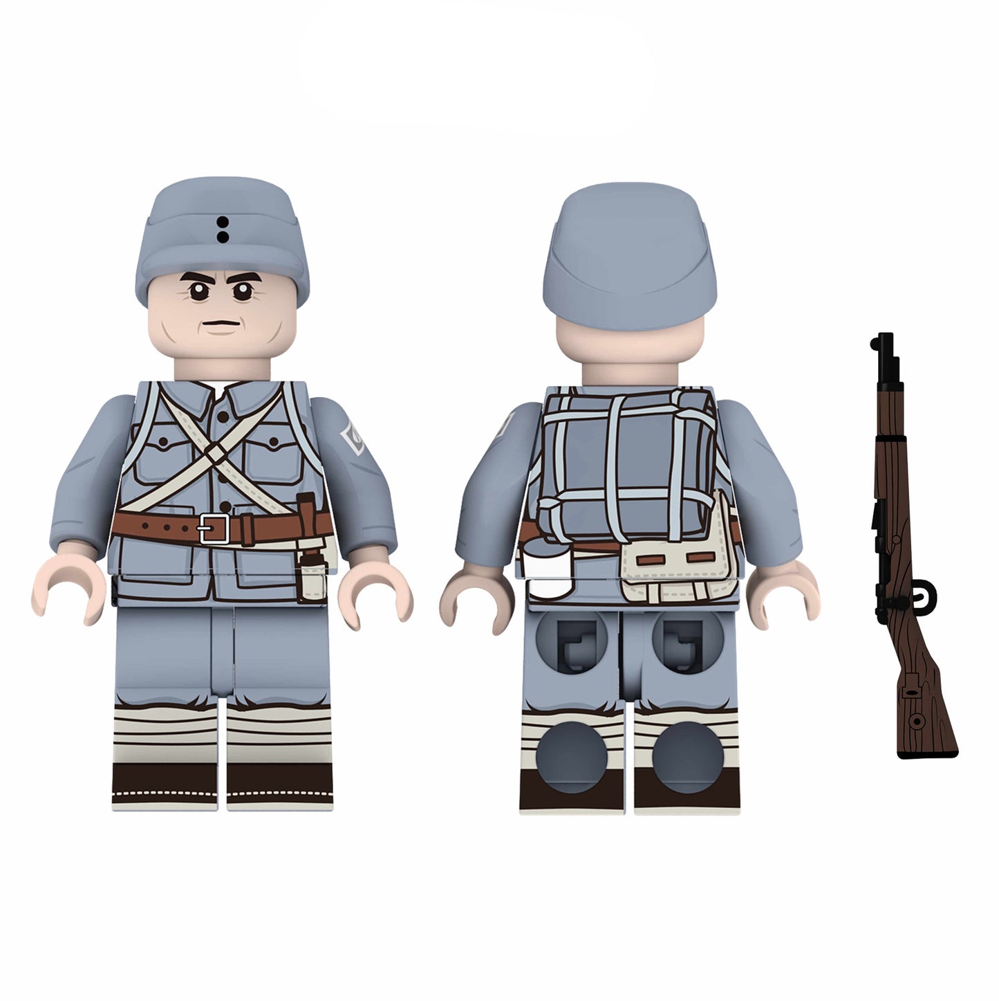 WW2 Republic of China Eighth Route Army Soldier Custom Minifigure1