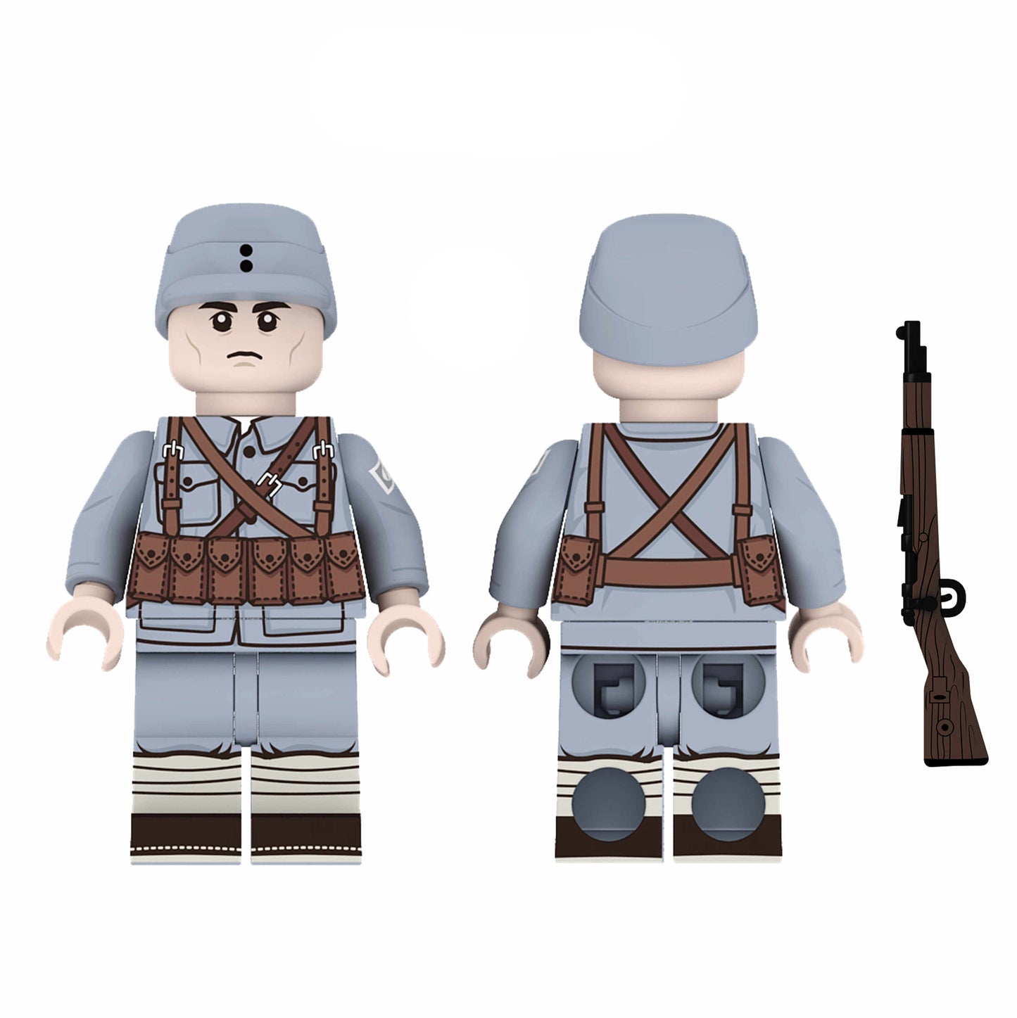WW2 Republic of China Eighth Route Army Soldier Custom Minifigure1