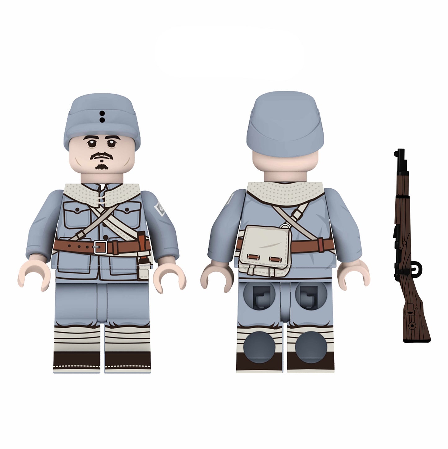 WW2 Republic of China Eighth Route Army Soldier Custom Minifigure1