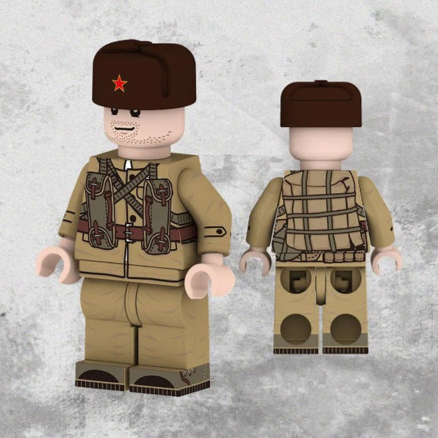 Soviet Military Soldier Custom Minifigure1