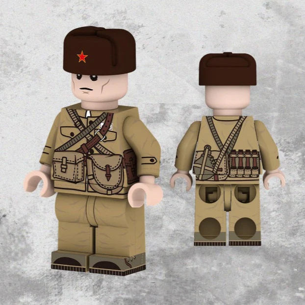 Soviet Military Soldier Custom Minifigure1
