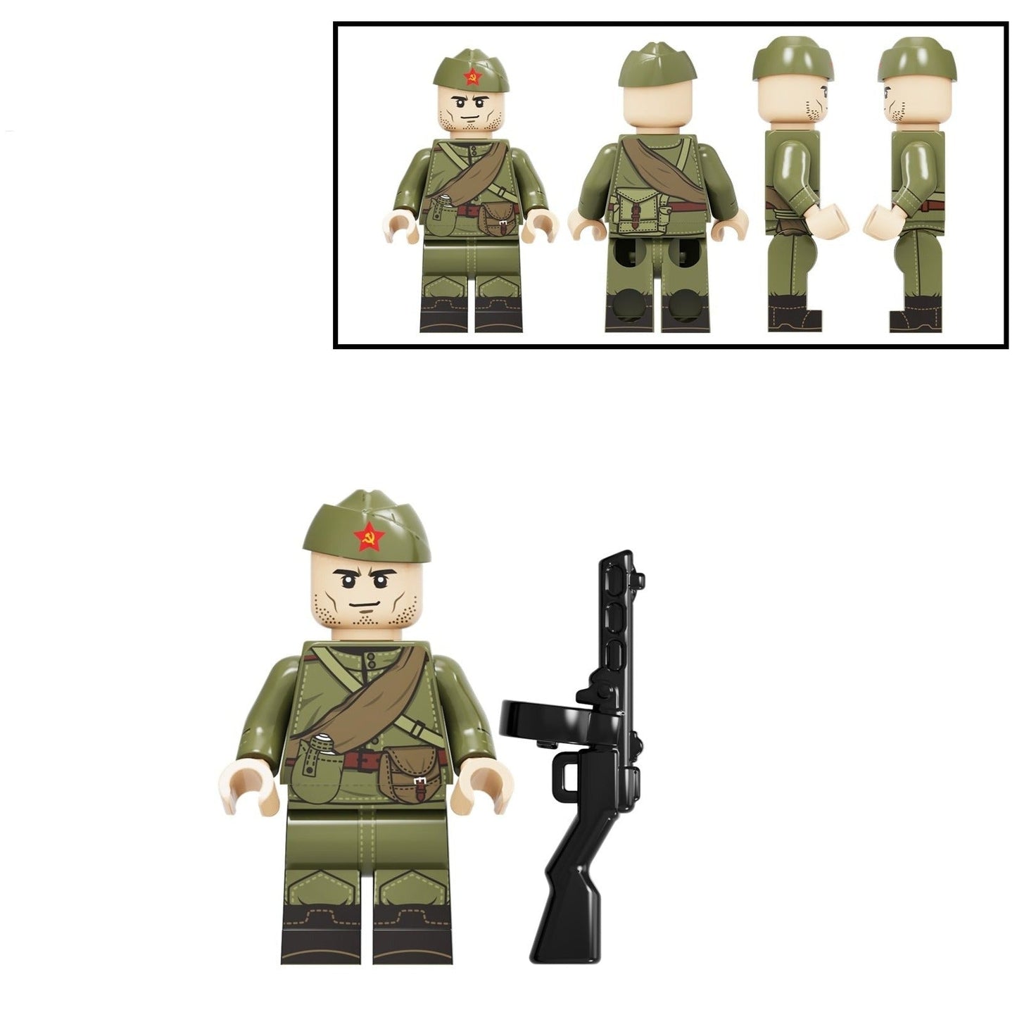Soviet Military Soldier Custom Minifigure2