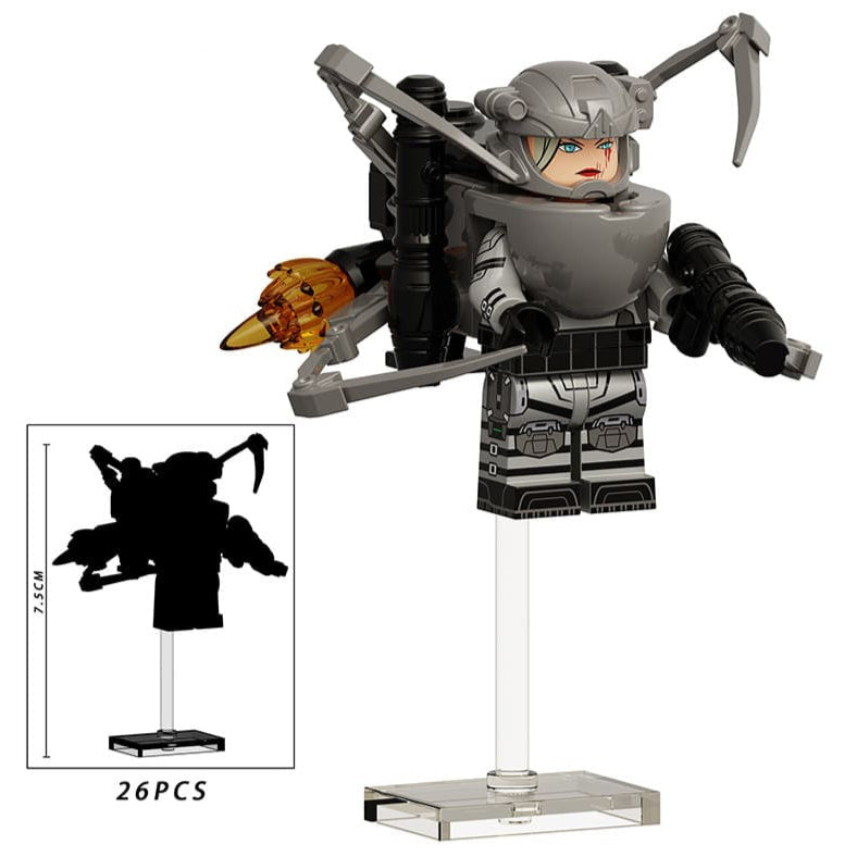 Female Special Forces Custom Skibidi Toilet Minifigure2