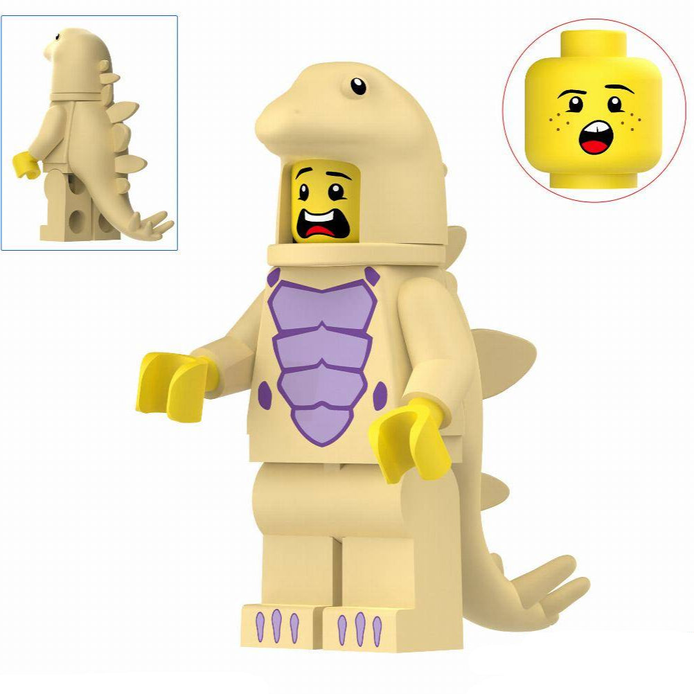Stegosaurus Costumed Fan Custom Minifigure1